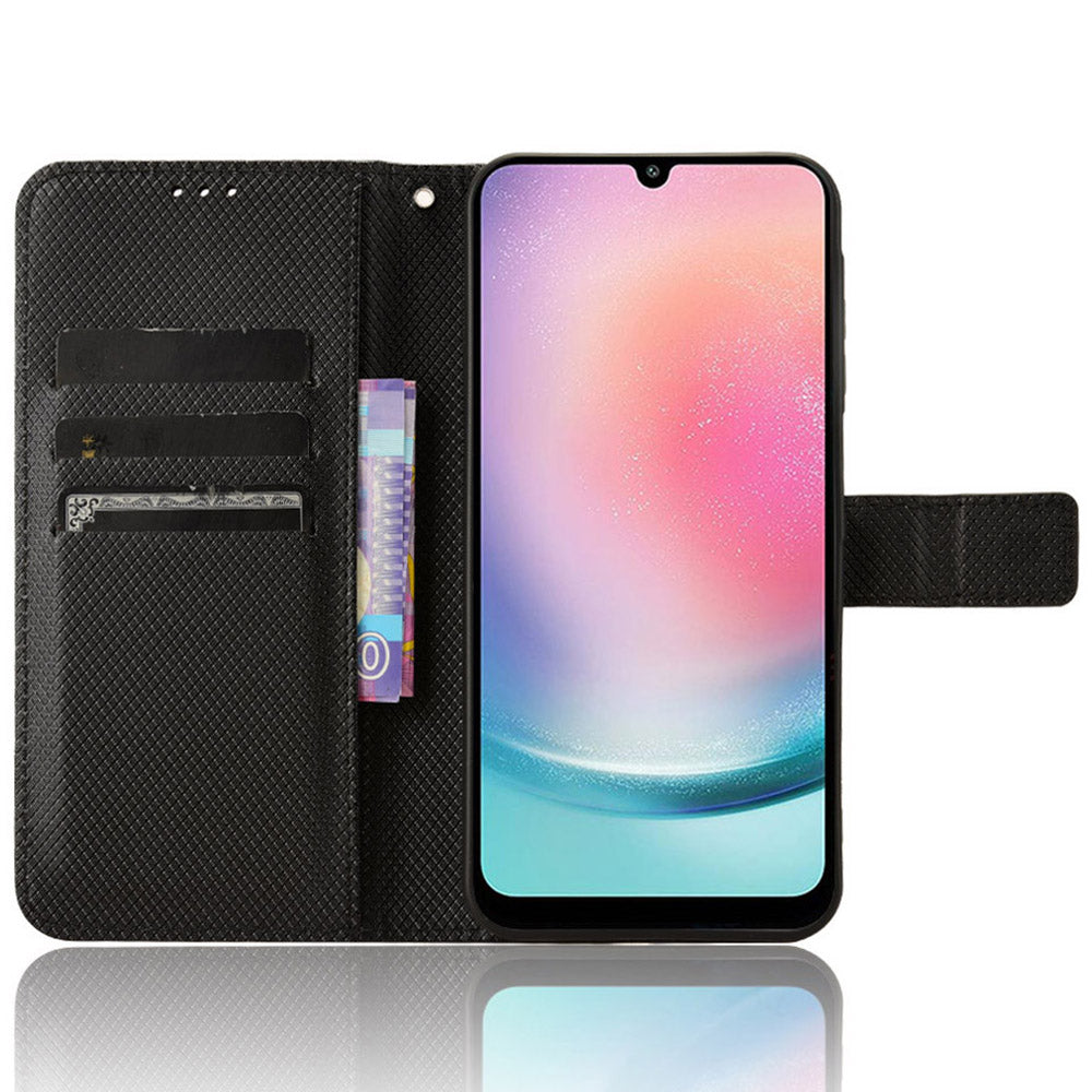For Samsung Galaxy M55 5G / C55 5G Case Diamond Texture PU Leather Wallet Phone Cover TPU Inner Shell For Samsung Galaxy M55 5G / C55 5G Case Diamond Texture PU Leather Wallet Phone Cover TPU Inner Shell